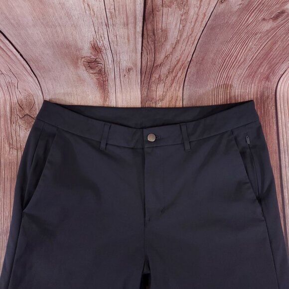 Lululemon Commission Pants Mens Size 34X30.5 Slim Fit Warpstreme Black M5439S - Picture 5 of 15